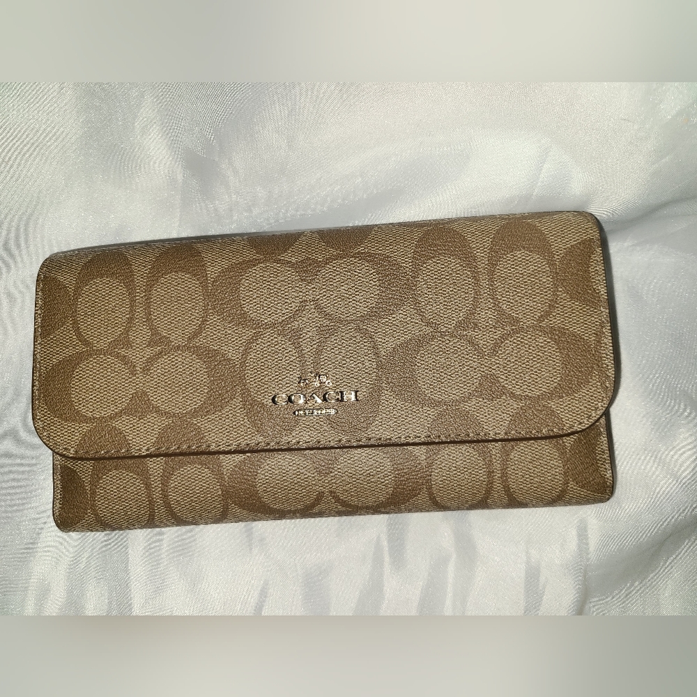 Coach wallet with checkbook holder
